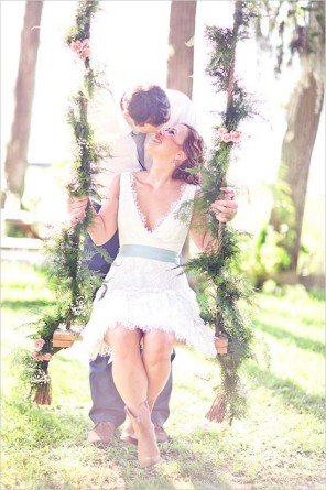 huśtawka na ślubie i weselu