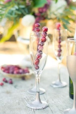 owoce w szampanie ślub i wesele