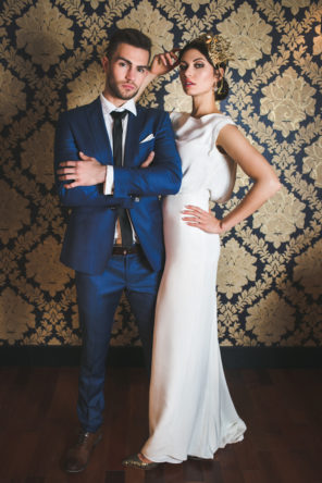 granat złoto pudrowy róż ślub wesele sesja nocna 1