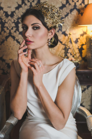 granat złoto pudrowy róż ślub wesele sesja nocna 17