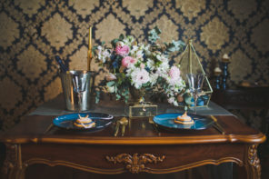 granat złoto pudrowy róż ślub wesele sesja nocna 18