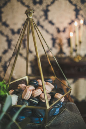 makaroniki granat złoto pudrowy róż ślub wesele sesja nocna 12