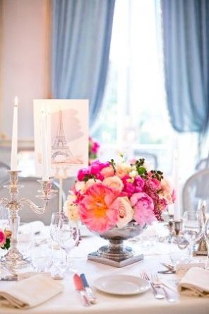 dekoracja stołu Paryż motyw przewodni ślubu motyw wesela 2